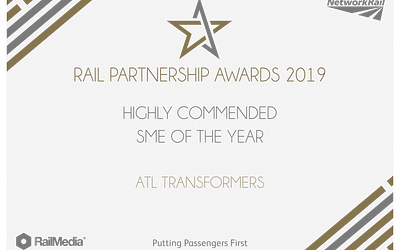 ATL awarded highly commended SME of The Year at the Rail Partnership Awards 2019